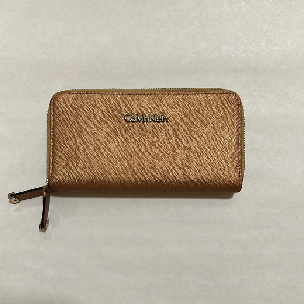 Gold Calvin Klein Wallet